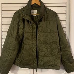 Madewell travel Buddy olive puffer size medium jacket